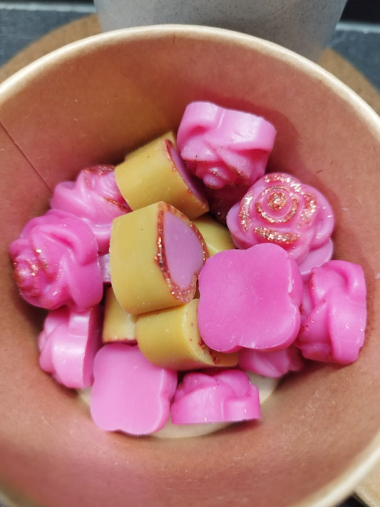 Pot de fondants parfumés 100 gr ,parfum bois de Rose
