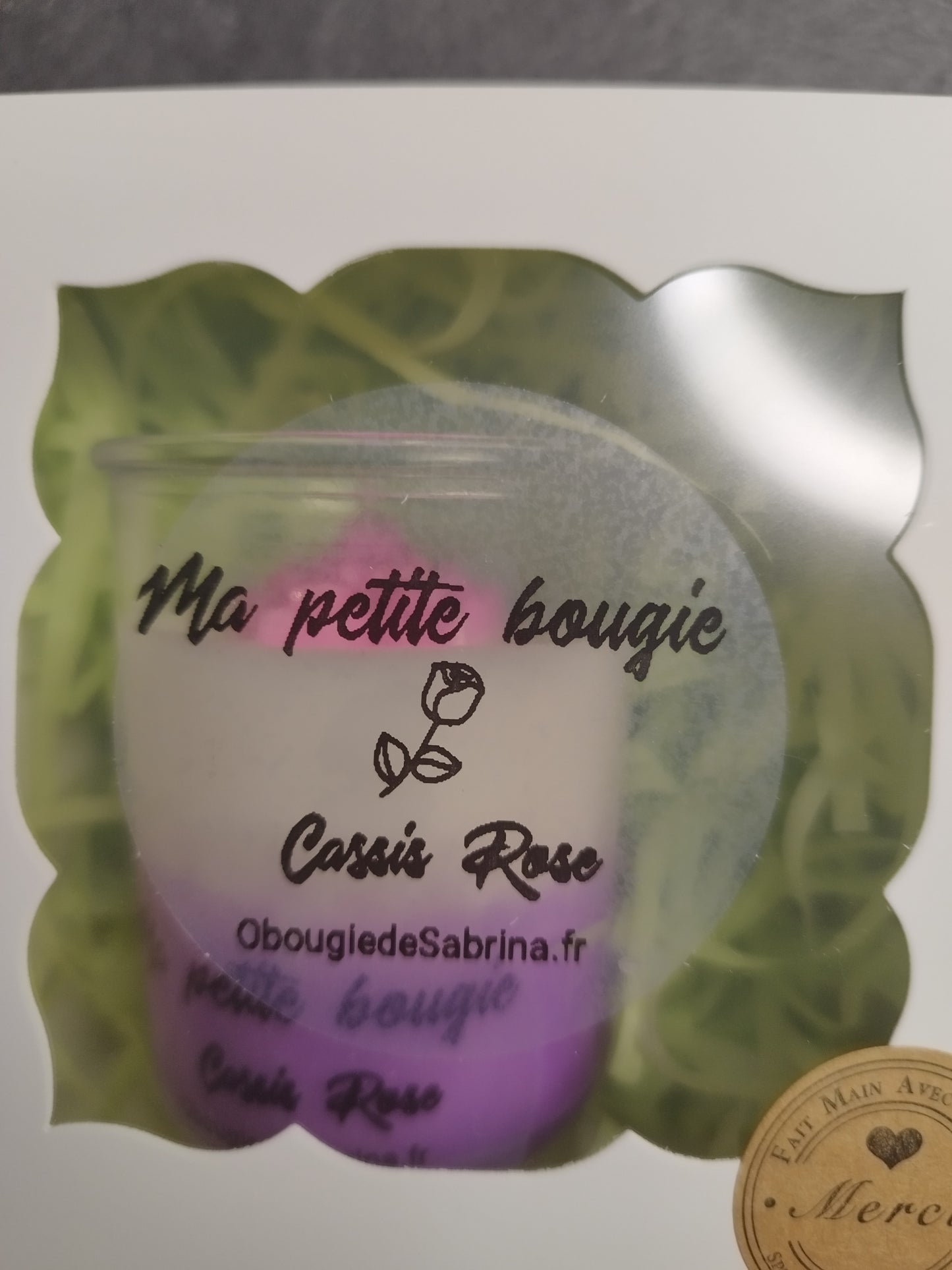 Ma petite bougie  Cassis rose