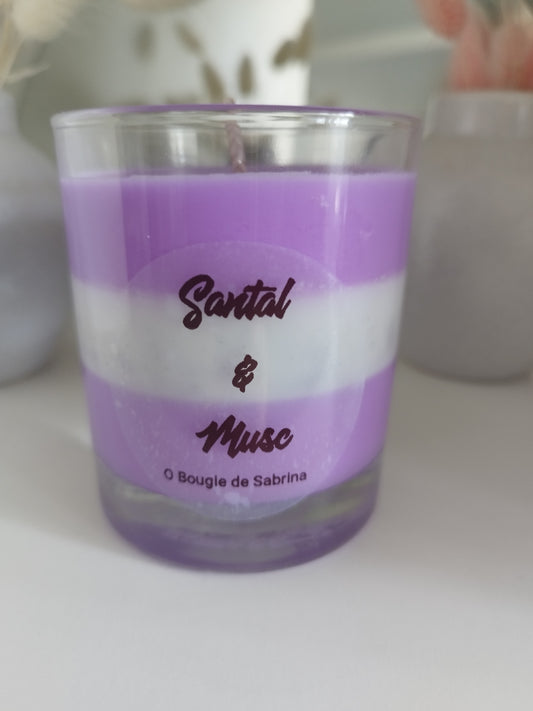 Bougie santal et musc